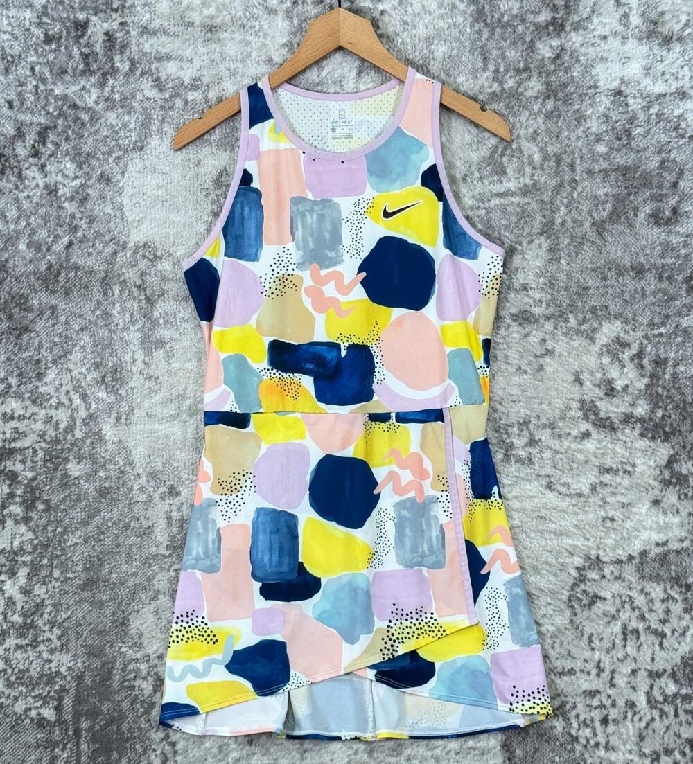 Nike Court Tennis Dress Medium Womens Petra Kvitova Australian Open Pastel